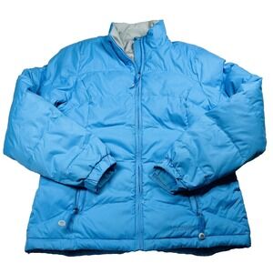 LL Bean Goose Down Puffer Jacket Women's Size XS Blue Coat Medium OFJS8 Gorpcore
